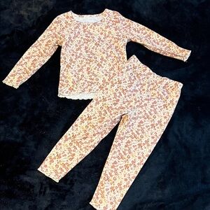 Floral Kids Set - Pink and White